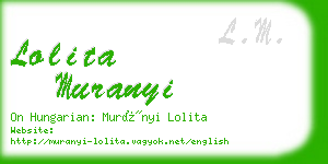 lolita muranyi business card